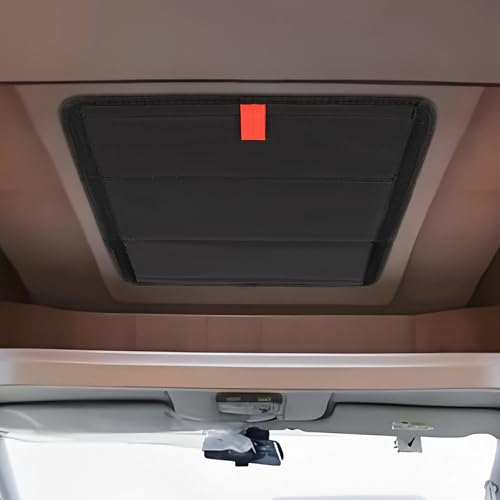 RedCall Rv Skylight Cover Insulator Rv Vent Covers for Roof Black Sun Blackout Fabric (16 x 16 inch) Camper Accessories for Inside