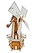 Produktbild BLIZNIAKI Windmühle aus Holz mit Solarlampe 121x51x81cm Windmühlen für den Garten imprägniert Gartenwindmühle HAS1 B BI (Braun2)