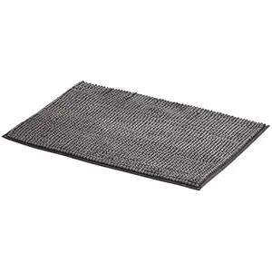 Amazon Basics Chenille Bath Mat - Small, Grey, Pack of 1