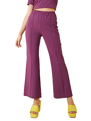 Image of Rare Women's Spandex Classic Regular Solid Casual Pants