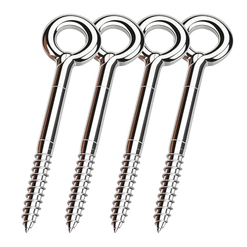 Tornillos de ojo M12 robustos y galvanizados de 2 unidades