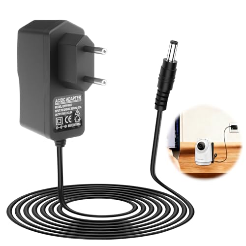 Câble de Charge Adaptateur Secteur 6 V Compatible avec Le babyphone Philips Avent SCD560, Adaptateur Secteur pour unité bébé, Alimentation pour babyphone 6...