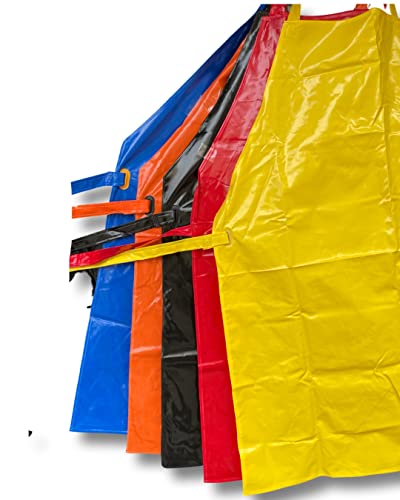 Image of Waterproof Aprons for Diswashing, Chemical Handling, Meat Cutting, Liquid handling, Durable, Multi purpose (24 * 36, ORANGE, 1)