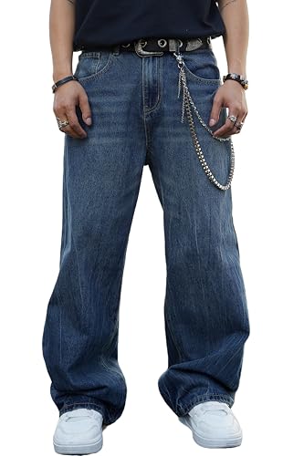 MZNBURAM Men's Super Baggy Jean