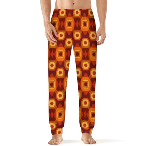 Shining Carpet Pattern Pajama Pants Men Pj Bottoms Sleepwear Lounge Pant