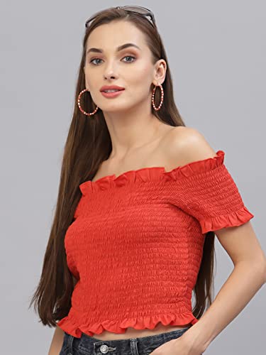 Image of Style Quotient Women Black Off-Shoulder Bardot Top