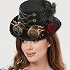 Unisex Steampunk Hats Steampunk Hat with Goggles for Halloween Costume ...