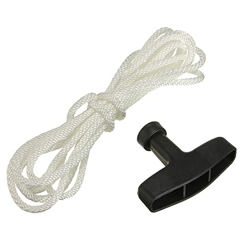 Lot de 2 cordes de démarrage, tondeuse, avec câble de démarrage, cordon de traction,tondeuse pour tondeuse,tronçonneuse,coupe-bordure, débroussailleuse,pièces de moteur (3 mètres, 0,4 cm de diamètre) Cover