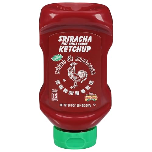 Sriracha hot chili sauce ketchup