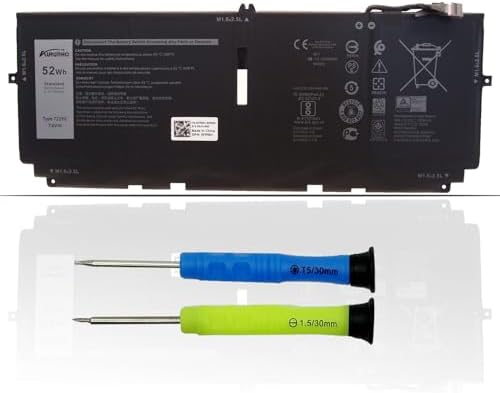Akku Passend Für Laptop Dell XPS 13 9300 2020, XPS 13 9310, XPS 13 9380, Typ 722KK - 7,6V - 6500