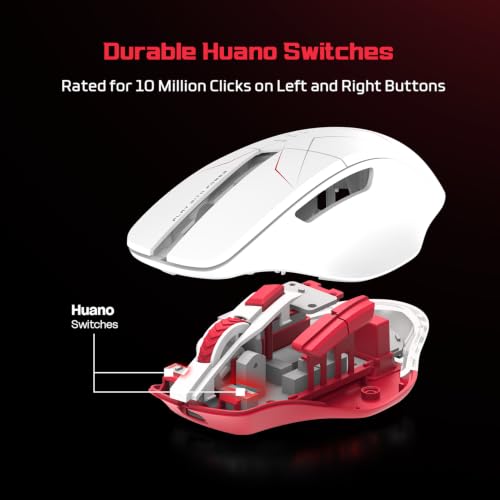 EvoFox Shadow X Pro Wireless Gaming Mouse White - Image 8