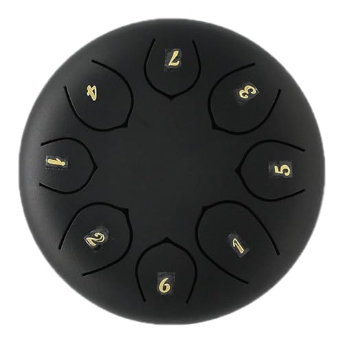 Rain Drum for Outside Garden, 8 Tone 6-Inch Chakra Rain Drum, Waterproof Musical Rain Drum for Garden, Soft Sound, Durable Non-Slip Easy to Play, for Meditation Entertainment
