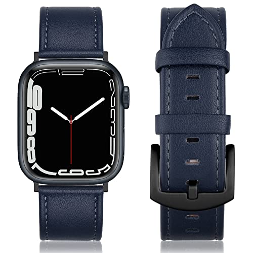 SWEES Leather Band Compatible with Apple Watch Bands 46mm 45mm 44mm 42mm (Series 1/2/3) Men Women...