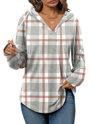 Image of Bofell Womens Fashion Tops Hoodies for Women Pullover Oversized Sweatshirts Long SLeeve Shirts Loose Fit