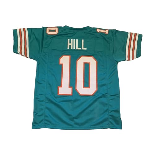 Tyreek Hill Jersey Adult Sizes Stitched Teal Custom Football New No Brand/Logos (US, Alpha, Medium, Regular, Regular, Teal)