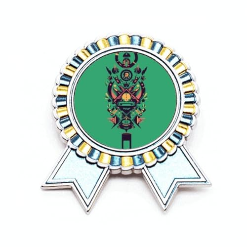 Broche squelette humain noir métal taille M bijou gothique et punk