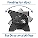 Air King Commercial Grade Pivoting Utility Fan, for Cooling, Ventilating, Exhausting and Drying at Home, Job Site, Work Shop, Construction, 3 Speeds, 11.25