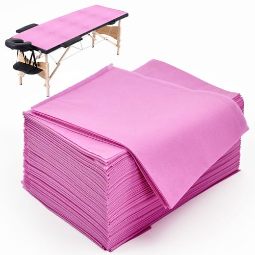 Bcowos Pink Massage Table Sheets 31x70 – Disposable Covers