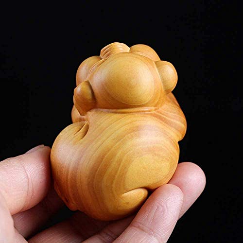 Statue Cochon Zodiaque Bois Chinois Feng Shui Figurine Décoration 1029 - 3