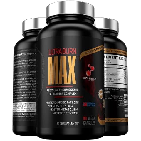 Ultra Premium Weight Loss Keto Diet Pills | Highest Strength in The UK | Ultra Burn Fat Burner Supplement for Men & Women | Belly Fat Slimming Tablets | 90 Vegan Capsules Cover