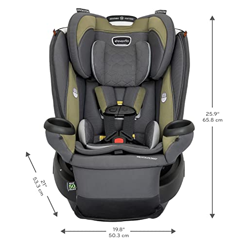 Evenflo 38412463 Revolve360 Extend Rotational All-In-One Convertible Car Seat With Quick Clean Cover, 360° Rotation, Rear-Facing Up To 50 Lbs thumb #21