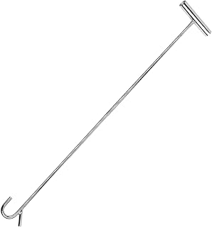 5th Wheel Pin Puller 31" Heavy-Duty Solid Steel Chrome Plated Detachable Hook Tool for Trucker Trailer & Heavy Objects -1Pack
