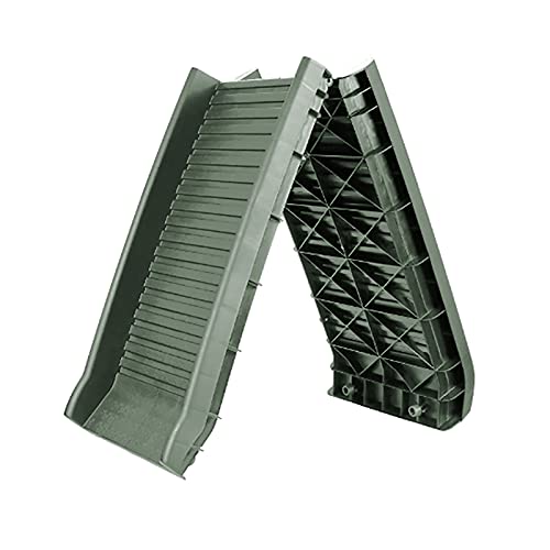 Auto Hunderampe Einstieghilfe Anti Rutsch klappbar Olivgrün 155x40cm bis 90Kg