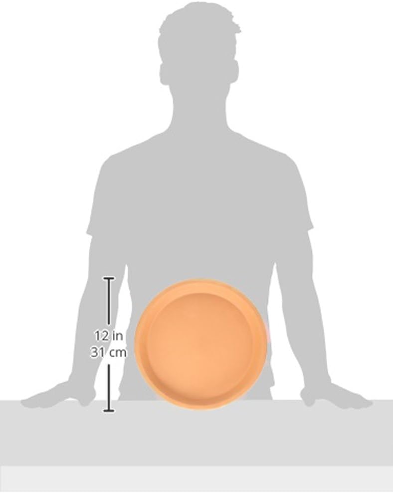 DEROMA 87290PZ NAT Plant Saucer, 11-1/2-Inch, Terra Cotta