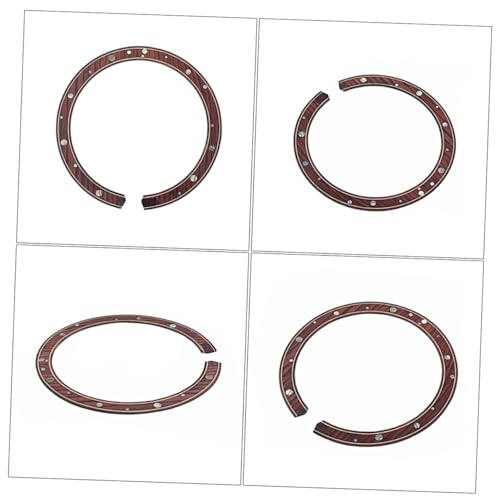 Yardwe Folk Guitar Sound Hole Inlay Decals Rosewood Rosette Sticker for Guitar