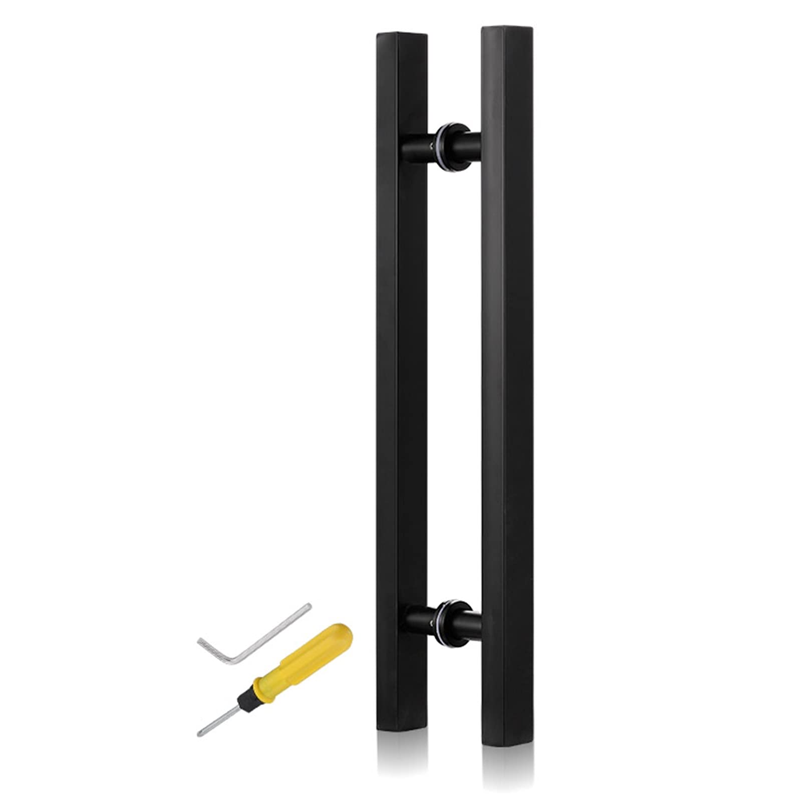 WDSOPK Stainless Steel Door Pull Handle - 20" to 59" Entry Barn Door Handles for Wood, Glass & Sliding Doors - Durable Push/Pull Design with Installation Kit