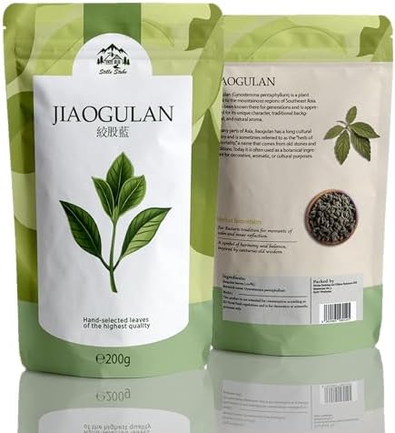 JIAOGULAN Unsterblichkeits-Kraut 200g • Ohne Stängel • Naturbelassen & Unbehandelt | Premium-Qualität (200g)