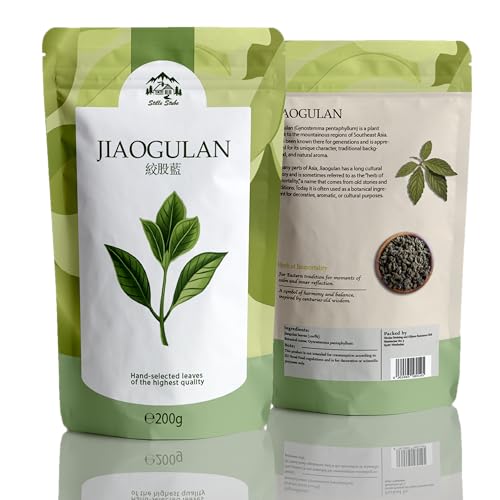 JIAOGULAN Unsterblichkeits-Kraut 200g • Ohne Stängel • Naturbelassen & Unbehandelt | Premium-Qualität (200g)