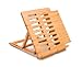 Lipper International 1887 Bamboo Wood Expandable Stand for iPad, Samsung, Nexus, Nintendo Switch, and Other Tablets