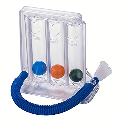 Secure Respiratory Exerciser | Deep Breathing Exerciser | Breath Exercise Measurement System | Three Ball Vital Capacity Training Tool
