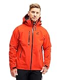 RevolutionRace Cyclone Rescue Jacket, Herrenjacke, Belüftete und Wasserdichte Jacke für Wanderungen und andere Outdoor-Aktivitäten, Lava, S