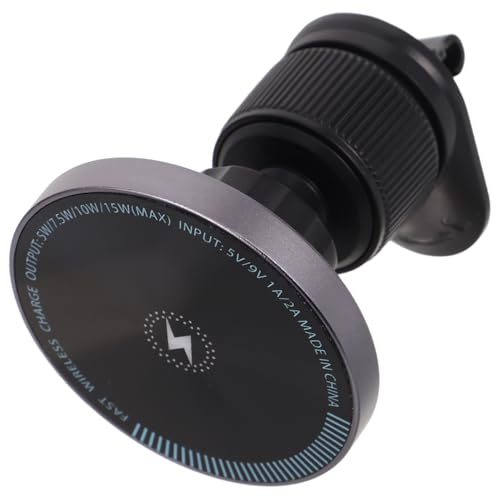 Cargador de coche y soporte DIYEAH de aleación de aluminio negro para teléfono