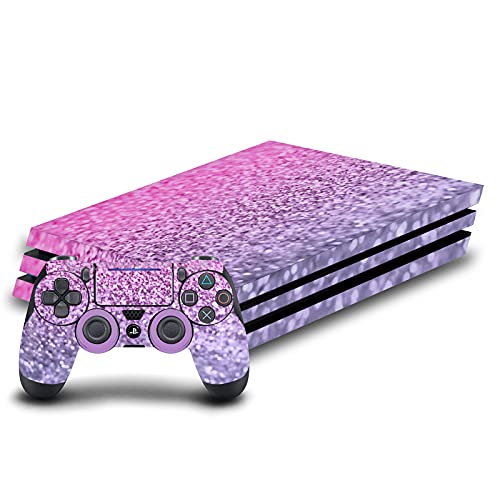 Skin PS4 Pro autocollant vinyle rose lavande anti-rayures pour console et manette DualShock 4