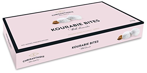CHRISANTHIDIS Delights, Kourabie Bites with Almonds 270g (pack of 2) Cover