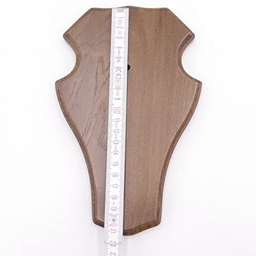 1 Stück Reh Trophäenschild Stumpf groß Braun AF 21 x 13 cm