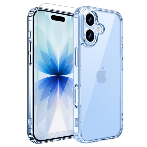 iPhone 17 用 ケース クリア 耐衝撃 ガラスフィルム付き 衝撃吸収 アイフォン17 用 カバー 米軍MIL規格 耐久性 いphone17 用 ケース 軽薄型 黄ばみ防止 アイホン17 専用case SGS認証 ワイヤレス充電対応 滑り止め 傷つけ防止 TPUバンパー あいふぉん17 用 カバー 6.3インチ 透明 OMMQ