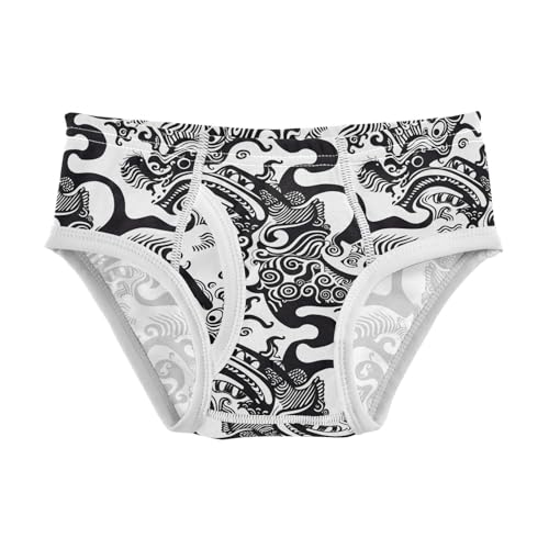 visesunny Boys Potty Training Underwear Abstract Javanese Shadow Breathe Cotton Briefs Size 2T-8Y for Toddler