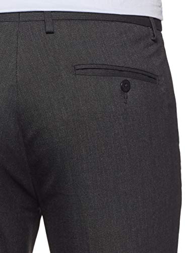 Image of Peter England Men's Slim Fit Formal Trousers (PTF1021701830 Darkgrey solid 44W x 33L)