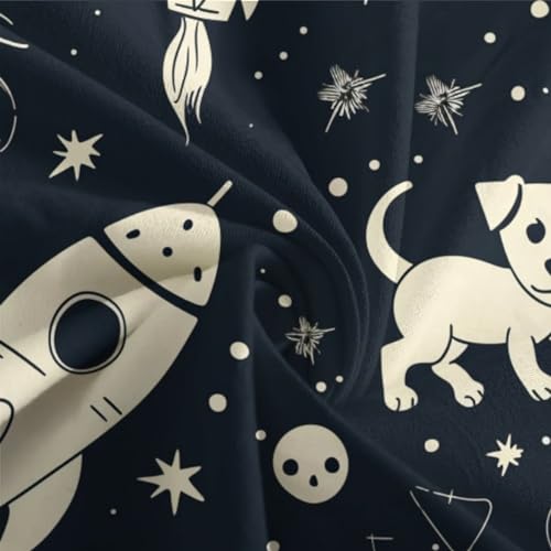 Parure de lit chien 5 impression 3D en microfibre 140x200cm pour enfant