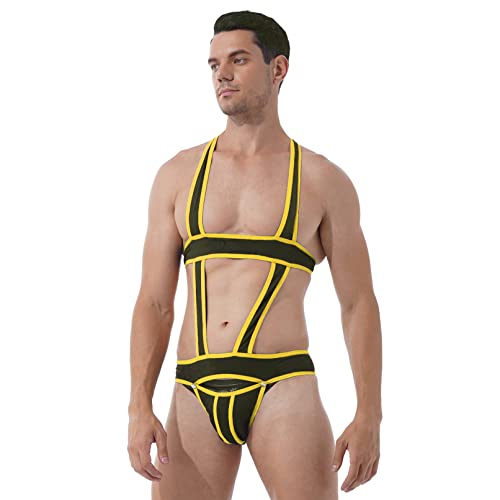 Men's Jockstrap Wrestling Singlet Buckle Pouch Leotard Underwear Harness Bodysuit Jumpsuits4