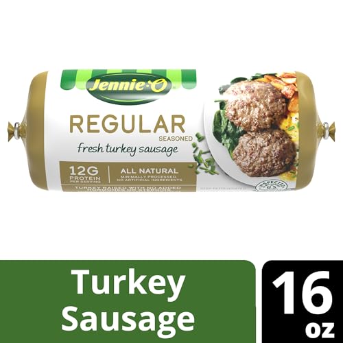 JENNIE-O Turkey Sausage - Lean Ground Sausage, All Natural, 16 oz Packaging