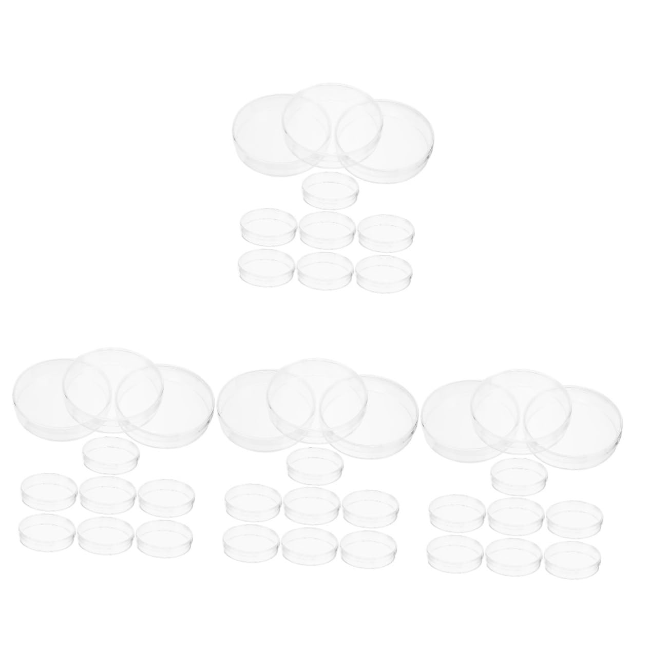 iplusmile 40 Piezas plato de cultivo platos de cultivo de tejidos placa de petri para cultivo celular Lámina placas petri placas de petri placa de cultivo de laboratorio placas de agar petri