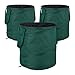 Relaxdays Laubsack selbstaufstellend, 3er-Set, Gartenabfallsack Pop-Up, 85L, Gartensack selbststehend, ∅: 46 cm, grün