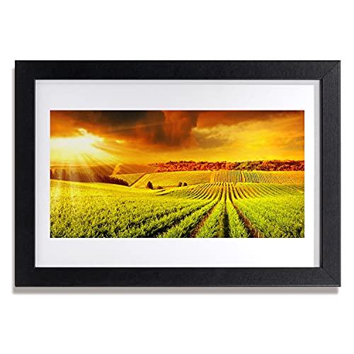 Affiche encadrée 30x20 cm coucher de soleil Tulup cadre MDF pour déco salon