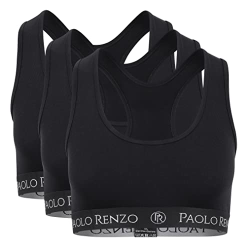 Sport-BH Paolo Renzo Damen Bustier Sport LINE 3 Stück