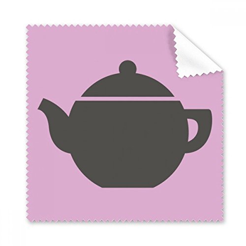 Chiffon de nettoyage pour lunettes et écran avec motif de théière de Chine, lot de 5 pièces